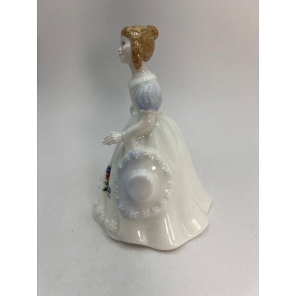 1990 Royal Doulton Figurine Of The Month, August HN 3325 Blue, White - Picture 6 of 7